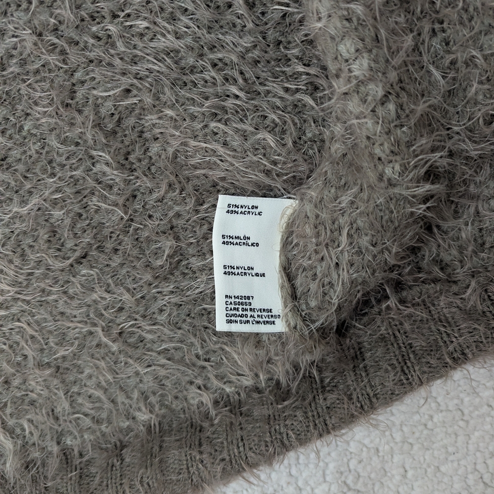 Cozy Gray Women's Cardigan Wrap - Picture 4 of 6
